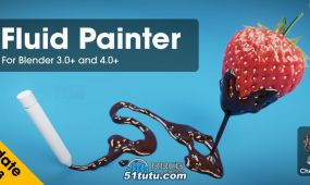 fluid painter流体绘制表面blender插件v1.2.21版