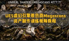 ue5虚幻引擎着色器megascans资产制作训练视频教程