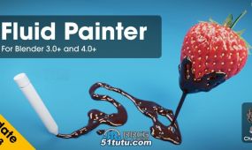 fluid painter流体绘制表面blender插件v1.2.23版