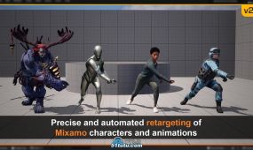 mixamo动画重定向编辑器插件ue游戏素材v2版