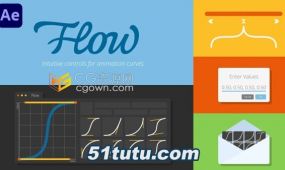 关键帧缓动曲线编辑器工具ae脚本flow v1.5.2