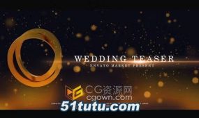 ae模板-金色光斑粒子3d元素颁奖典礼晚会仪式包装婚礼预告片
