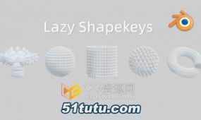 blender插件lazy shapekeys v1.0.57形状关键帧管理工具