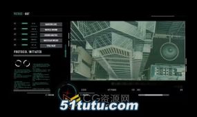 hud video无人机界面视频屏幕展示效果动画-ae模板
