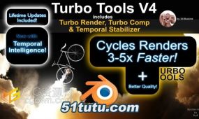 blender插件turbo tools v4.0.9加快渲染速度和时间稳定器