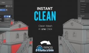 instant clean模型网格自动清理blender插件v2.0.5版