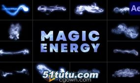 12组魔法能量粒子动画特效素材vfx ae模板