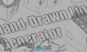 hand drawn line generator手绘线条生成器blender插件v2.4版