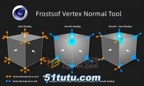 c4d插件 frostsof vertex normal tool v1.05顶点法线编辑控制器
