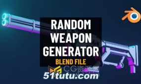 blender插件random weapon generator生成枪模型脚本