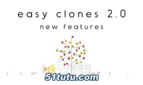 ae脚本easy clones v2.1为2d图层克隆系统工具