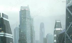 香港模块化城市街区建筑环境场景3d模型合集