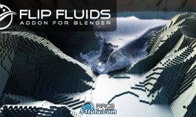 flip fluids液体模拟效果blender插件v1.7.5版