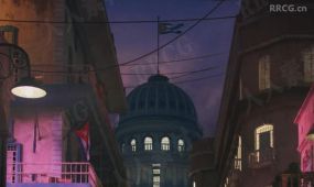 夜幕下的哈瓦那城市建筑环境场景3d模型合集