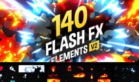 140组超酷闪光特效动画ae模板合辑v2版 videohive 140 flash fx elements v2.0 1126...
