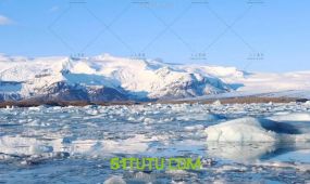 北极冰岛雪山冰川极光景象实拍视频素材