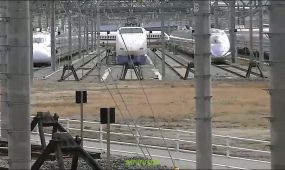 日本新干线高铁高清实拍视频素材