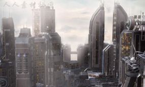 未来科技城市建筑景观3d模型合辑