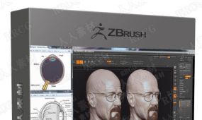 zbrush超高清精细人头3d完整制作流程视频教程