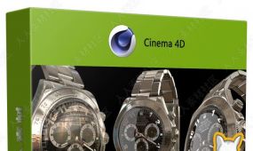 c4d超逼真3d手表硬表面建模渲染实例制作视频教程